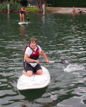 Suppen op het Caldonazzo meer