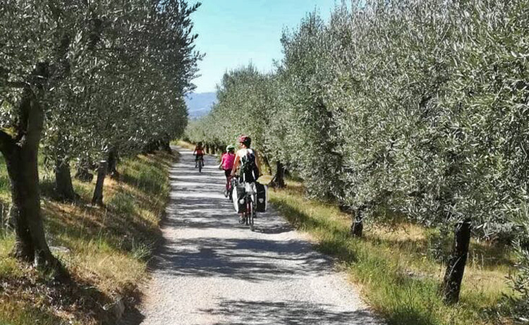 In bici con Paolo, fietsen in Umbria